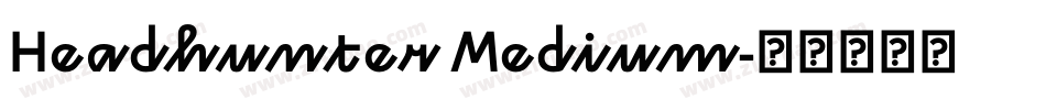 Headhunter Medium字体转换